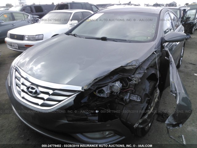 5NPEC4AB2CH439440 - 2012 HYUNDAI SONATA SE/LIMITED GRAY photo 2