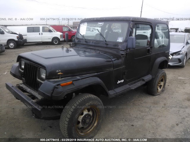 2BCHV81S3JB540074 - 1988 JEEP WRANGLER S BLACK photo 2