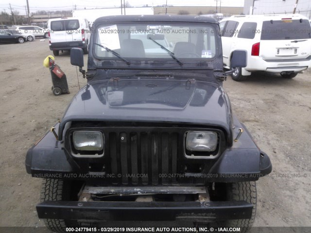 2BCHV81S3JB540074 - 1988 JEEP WRANGLER S BLACK photo 6