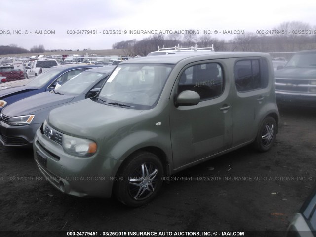 JN8AZ28R69T107806 - 2009 NISSAN CUBE S/SL GREEN photo 2