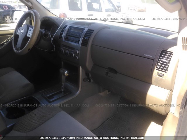 5N1AR18U87C644891 - 2007 NISSAN PATHFINDER LE/SE/XE GRAY photo 5