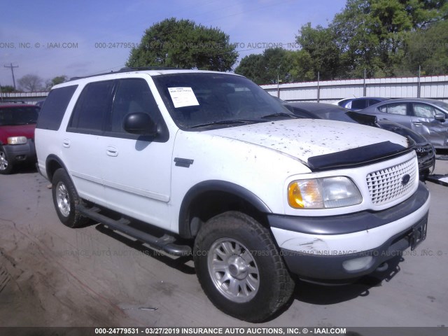 1FMRU1669YLC01656 - 2000 FORD EXPEDITION XLT WHITE photo 1