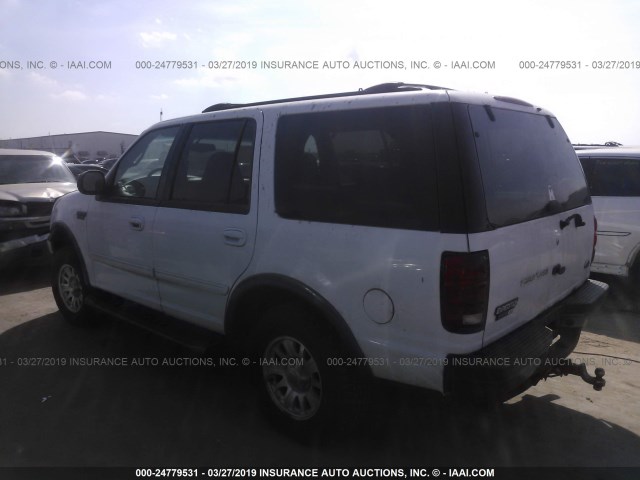 1FMRU1669YLC01656 - 2000 FORD EXPEDITION XLT WHITE photo 3