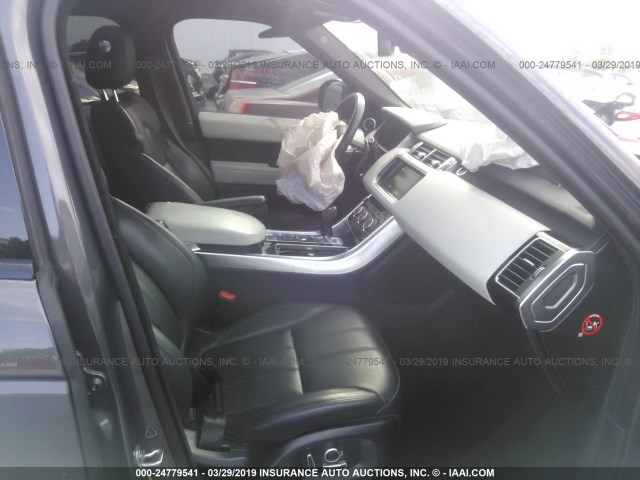 SALWR2EFXGA122130 - 2016 LAND ROVER RANGE ROVER SPORT SC GRAY photo 5