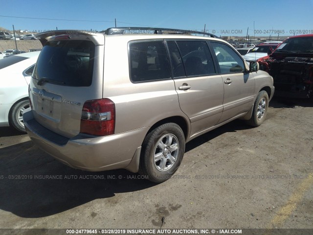 JTEDP21A150050585 - 2005 TOYOTA HIGHLANDER LIMITED GOLD photo 4