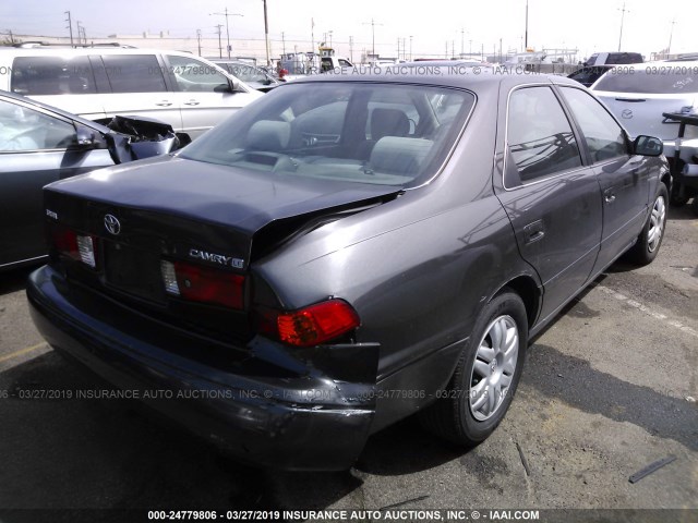 JT2BG22K910532761 - 2001 TOYOTA CAMRY CE/LE/XLE GRAY photo 4