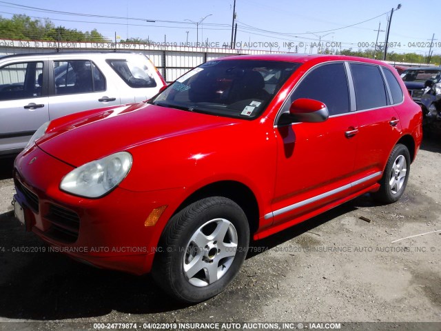 WP1AB29P96LA69446 - 2006 PORSCHE CAYENNE S RED photo 2