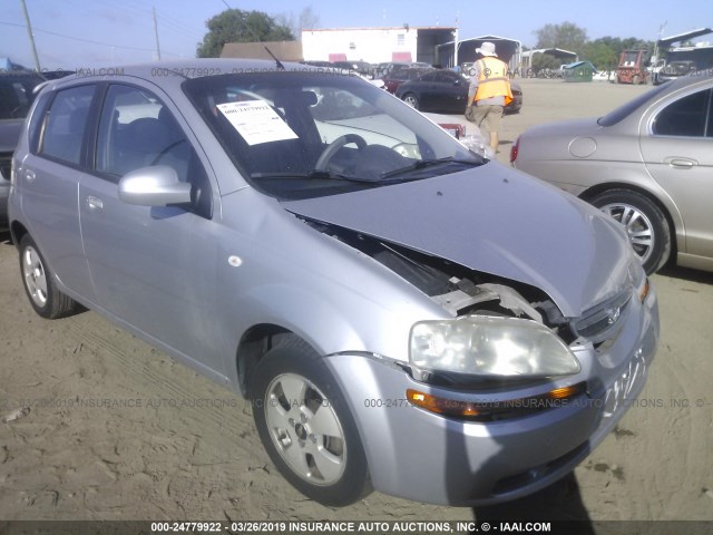 KL1TD66626B560056 - 2006 CHEVROLET AVEO LS SILVER photo 1