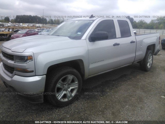 1GCRCPEH5GZ405038 - 2016 CHEVROLET SILVERADO C1500 CUSTOM SILVER photo 2