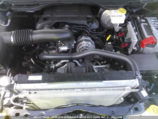 1C6SRFET6KN746888 - 2019 RAM 1500 REBEL შავი ფოტო 10