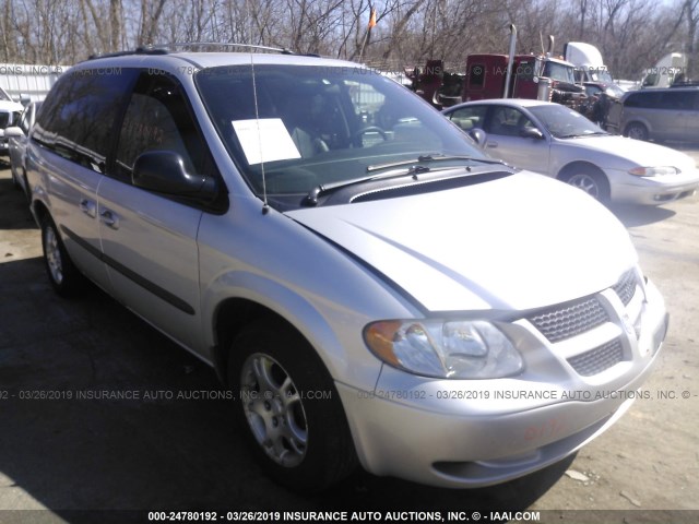 1D4GP45RX4B566074 - 2004 DODGE CARAVAN SXT SILVER photo 1