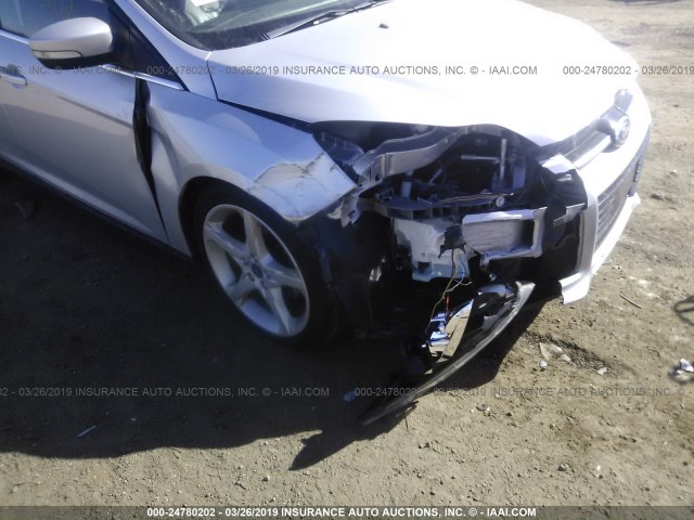 1FADP3J24EL141437 - 2014 FORD FOCUS TITANIUM SILVER photo 6