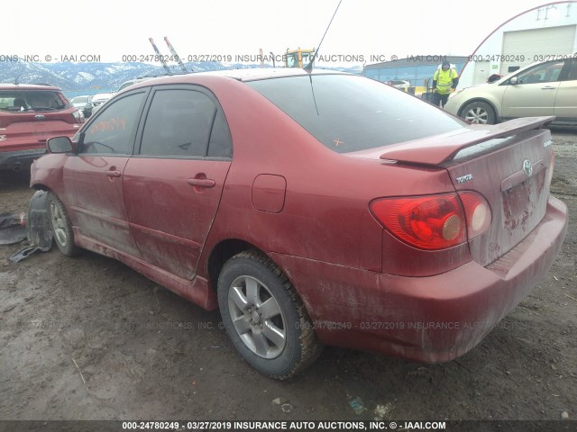 1NXBR30E17Z822140 - 2007 TOYOTA COROLLA CE/LE/S MAROON photo 3