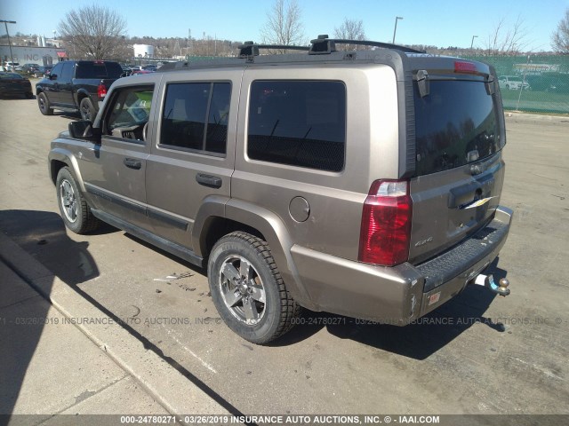 1J8HG48N36C210405 - 2006 JEEP COMMANDER Champagne photo 3