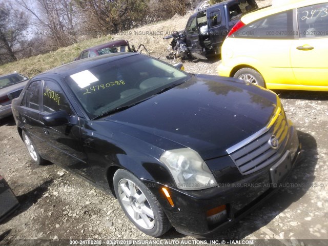 1G6DP567X50115276 - 2005 CADILLAC CTS HI FEATURE V6 BLACK photo 1