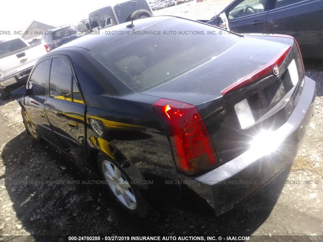 1G6DP567X50115276 - 2005 CADILLAC CTS HI FEATURE V6 BLACK photo 3