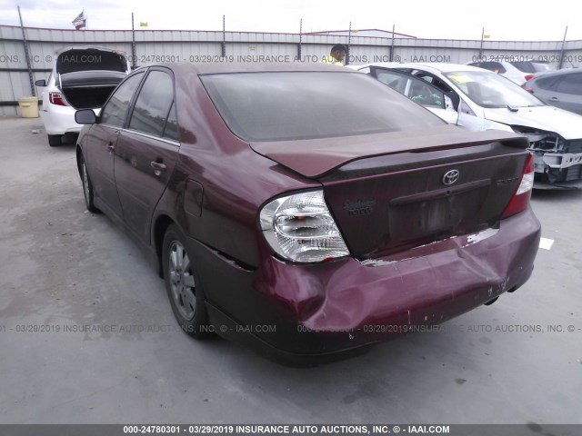 4T1BE32KX4U325551 - 2004 TOYOTA CAMRY LE/XLE/SE MAROON photo 3