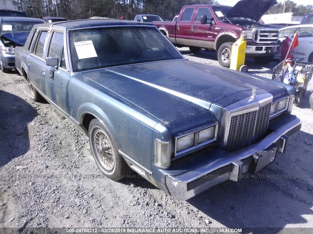 1LNBP96F8GY628920 - 1986 LINCOLN TOWN CAR BLUE photo 1