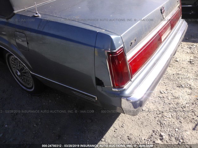 1LNBP96F8GY628920 - 1986 LINCOLN TOWN CAR BLUE photo 6