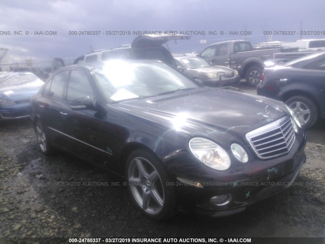 WDBUF56X57B033221 - 2007 MERCEDES-BENZ E 350 BLACK photo 1