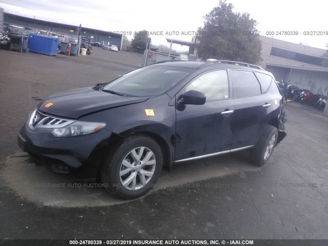 JN8AZ1MU7EW420781 - 2014 NISSAN Murano S/SL/SV/LE BLACK photo 2