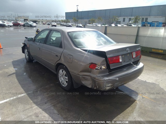 4T1BG22K91U078149 - 2001 TOYOTA CAMRY CE/LE/XLE BEIGE photo 3