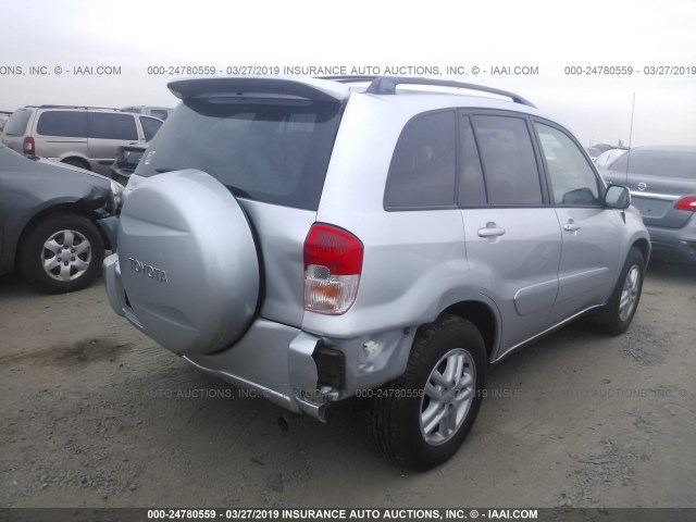 JTEGH20V026010666 - 2002 TOYOTA RAV4 SILVER photo 4