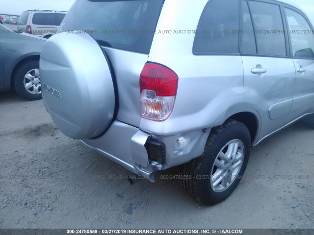 JTEGH20V026010666 - 2002 TOYOTA RAV4 SILVER photo 6