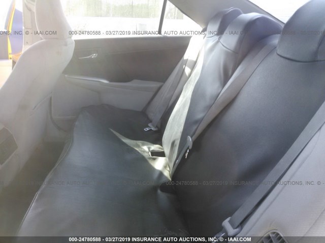 4T1BD1FK7DU080421 - 2013 TOYOTA CAMRY HYBRID/LE/XLE أصفر صورة 8