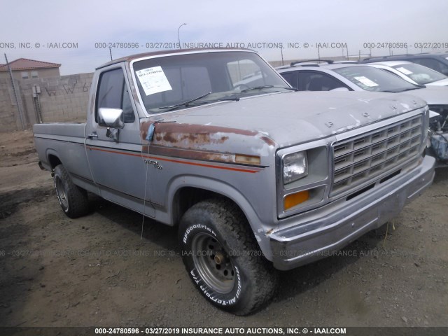 1FTCF10E4BPA28665 - 1981 FORD F100 GRAY photo 1