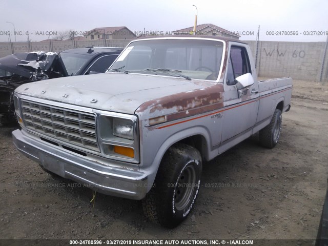 1FTCF10E4BPA28665 - 1981 FORD F100 GRAY photo 2