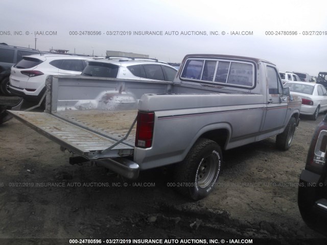 1FTCF10E4BPA28665 - 1981 FORD F100 GRAY photo 4