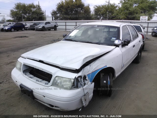 2FABP7BV5BX104581 - 2011 FORD CROWN VICTORIA POLICE INTERCEPTOR WHITE photo 2