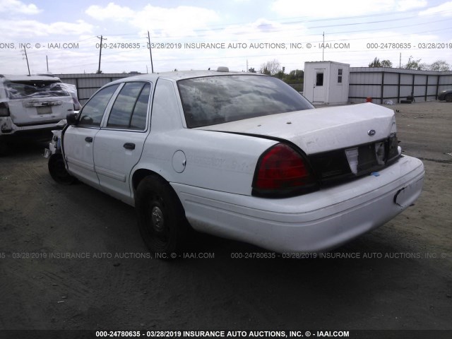 2FABP7BV5BX104581 - 2011 FORD CROWN VICTORIA POLICE INTERCEPTOR WHITE photo 3