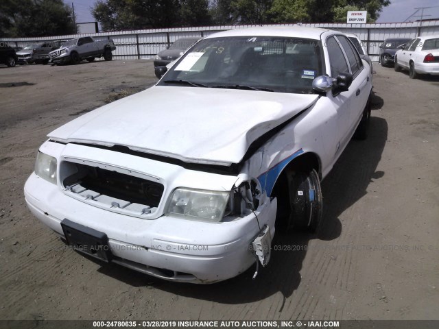 2FABP7BV5BX104581 - 2011 FORD CROWN VICTORIA POLICE INTERCEPTOR WHITE photo 6