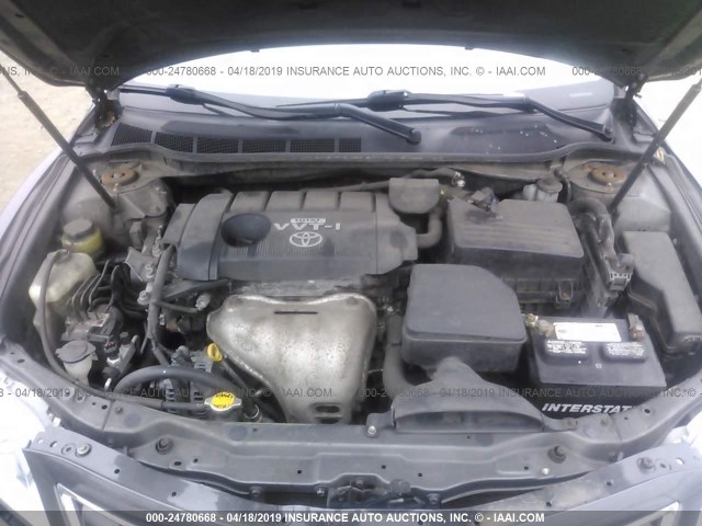 4T1BF3EK2AU009789 - 2010 TOYOTA CAMRY SE/LE/XLE GRAY photo 10