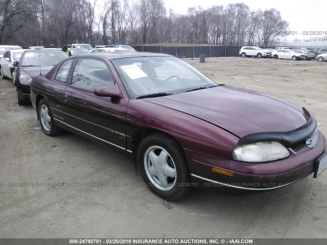 2G1WW12M8X9204682 - 1999 CHEVROLET MONTE CARLO LS ბურგუნდია ფოტო 1
