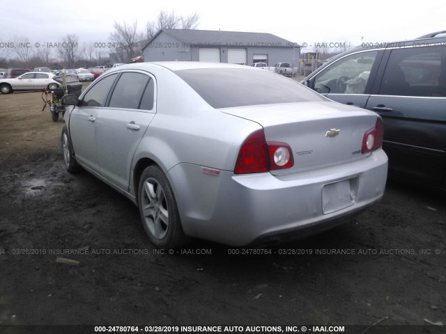 1G1ZA5E05AF254157 - 2010 CHEVROLET MALIBU LS SILVER photo 3