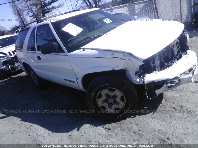 1GNCT18X64K127235 - 2004 CHEVROLET BLAZER WHITE photo 1