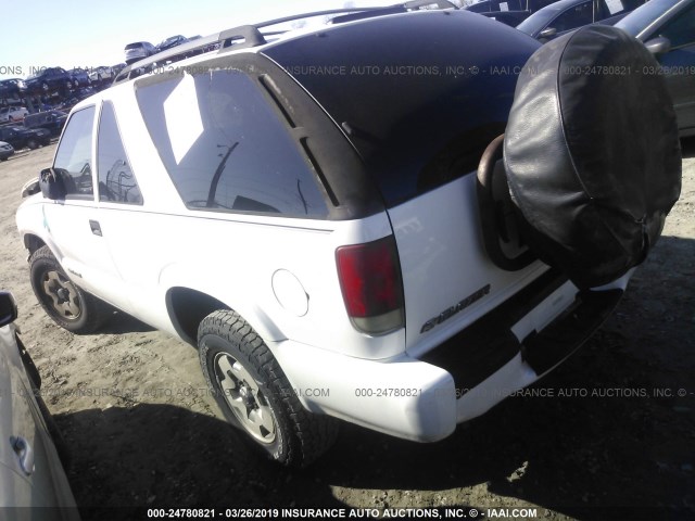 1GNCT18X64K127235 - 2004 CHEVROLET BLAZER WHITE photo 3