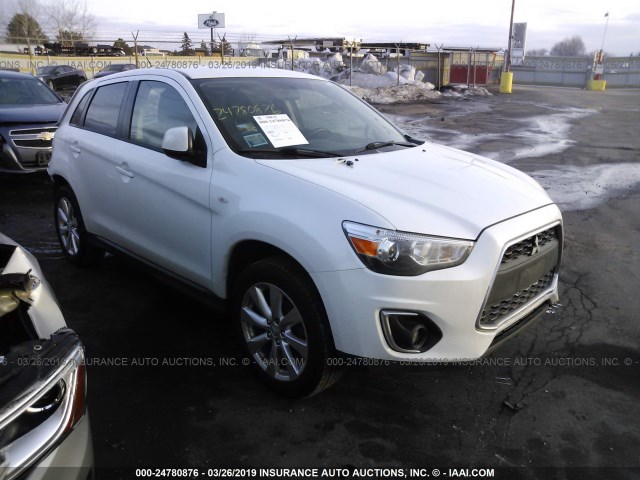 4A4AR3AW3FE033982 - 2015 MITSUBISHI OUTLANDER SPORT ES WHITE photo 1