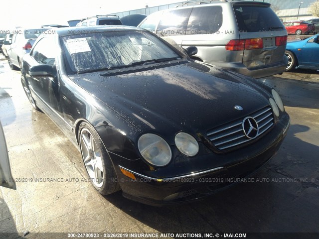 WDBPJ75J12A030206 - 2002 MERCEDES-BENZ CL 500 BLACK photo 1