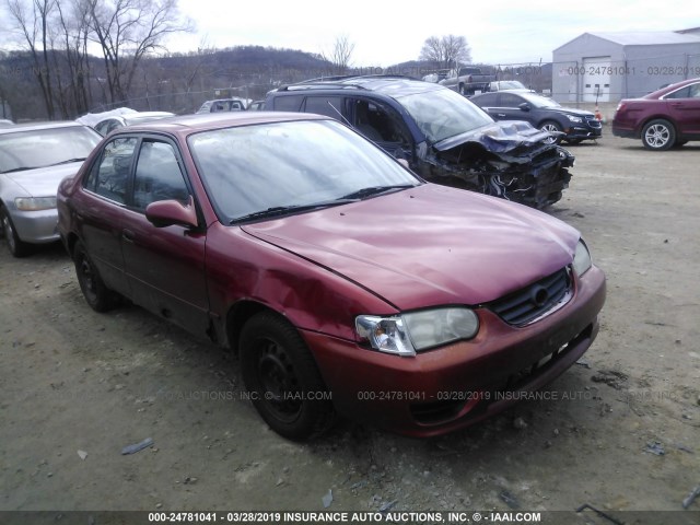 1NXBR12EX1Z424000 - 2001 TOYOTA COROLLA CE/LE/S MAROON photo 1