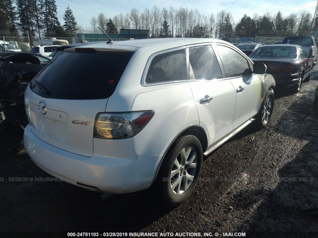 JM3ER293270119593 - 2007 MAZDA CX-7 WHITE photo 4