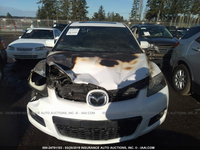 JM3ER293270119593 - 2007 MAZDA CX-7 WHITE photo 6