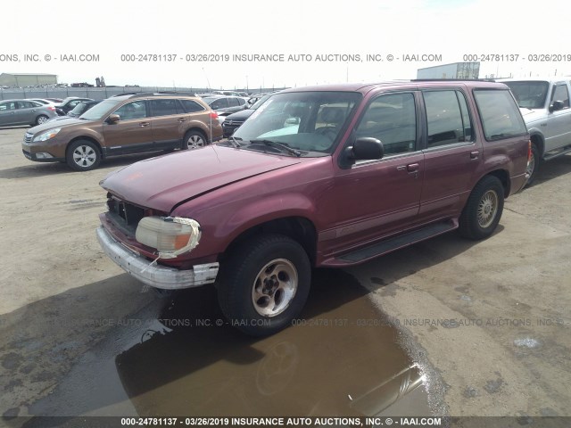 1FMDU34X2SZB02280 - 1995 FORD EXPLORER RED photo 2