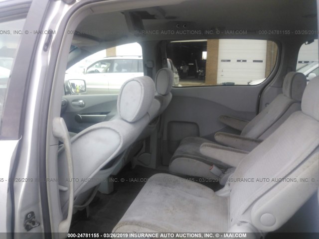 5N1BV28U46N125443 - 2006 NISSAN QUEST S/SE/SL SILVER photo 8