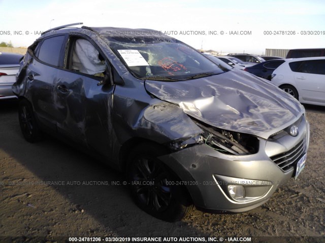 KM8JU3AG8FU056173 - 2015 HYUNDAI TUCSON LIMITED/SE SILVER photo 1