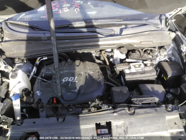 KM8JU3AG8FU056173 - 2015 HYUNDAI TUCSON LIMITED/SE SILVER photo 10