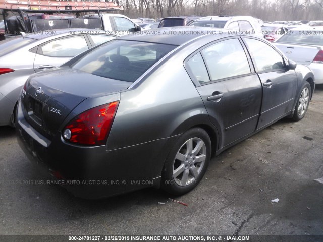 1N4BA41E45C851902 - 2005 NISSAN MAXIMA SE/SL GRAY photo 4